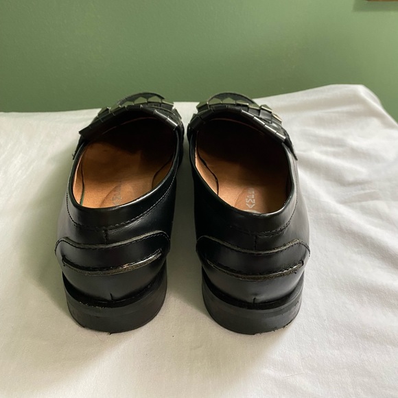 Jeffrey Campbell black loafers with metal detail - Picture 3 of 5